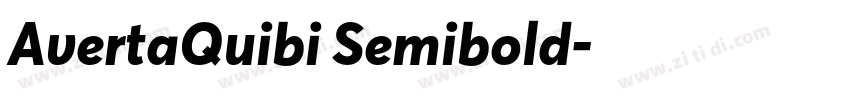 AvertaQuibi Semibold字体转换